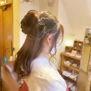 ロング 大鹿 数馬のヘアスタイル