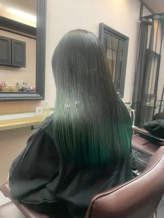 ロング カラー 清水 真之介のヘアスタイル