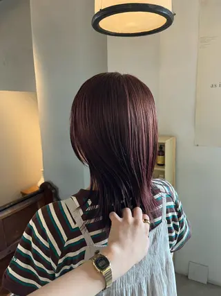 ミディアム カラー メンズ room3小出 奈央子のヘアスタイル