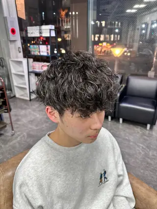 パーマ メンズ 梅田/全パーマ特化/ ケアパーマ特化/秋本のヘアスタイル