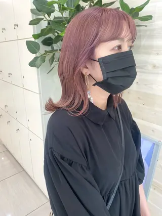 ミディアム カラー 韓国ヘア／艶カラー minamiのヘアスタイル