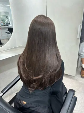 セミロング emi 韓国ワンホンヘアのヘアスタイル