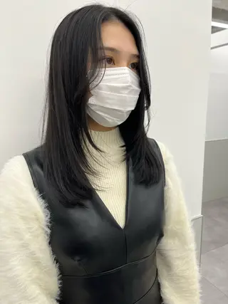 セミロング カラー GO TODAY SHAiRE SALON 町田店所属・🫧大森 知夏🫧のヘアスタイル