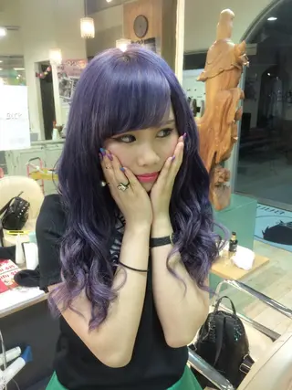 ロング カラー 平尾 拓也のヘアスタイル