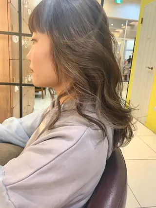 カラー 黒田瀬奈/ボブ まろやかベージュのヘアスタイル