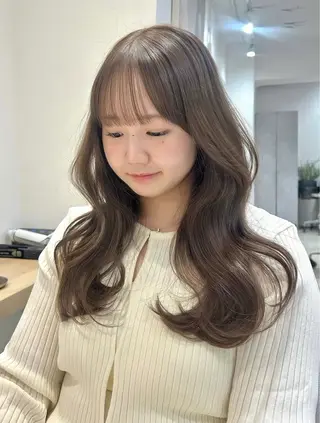 ロング カラー 🫧ナチュ惹かれヘア 🫧前野志帆のヘアスタイル