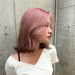 ミディアム カラー ハイトーン/ラベンダ ー/ユイナ🪄のヘアスタイル