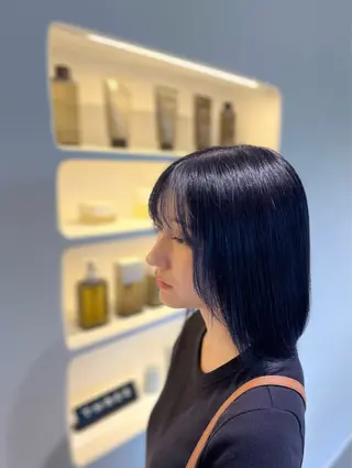 ミディアム 艶髪カラー✨縮毛矯正 /川崎/ニーナのヘアスタイル