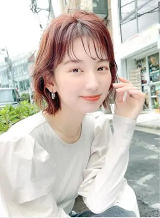 ミディアム カラー 韓国🇰🇷透明感 ERIのヘアスタイル