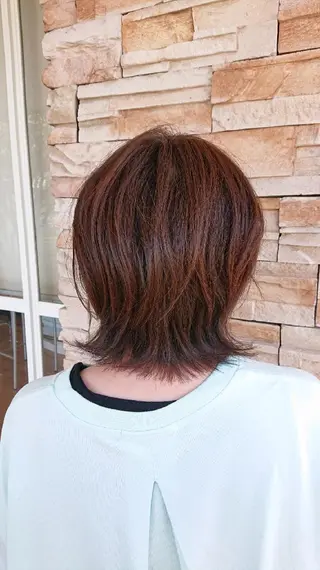 ミディアム 林慶吾/ショートボブ /デザインカラーのヘアスタイル