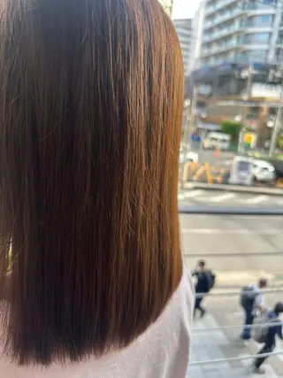 ミディアム 吉田 愛梨のヘアスタイル