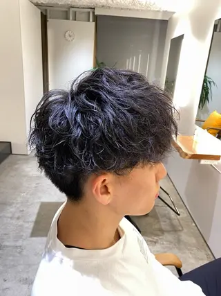 パーマ メンズ 銀座骨格診断似合わせ 美容師中島年紀のヘアスタイル