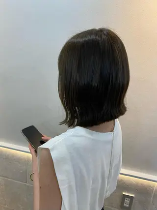 ミディアム カラー Rinka/梅田/ 透け感カラー🤎のヘアスタイル