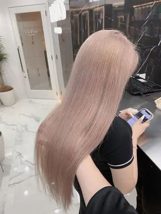 ロング カラー も ものヘアスタイル