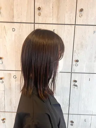 ミディアム カラー れいな🌼 ボブ･艶カラー🌼のヘアスタイル