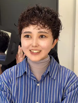 ショート パーマ ショートの匠 ✂️心斎橋・みねのヘアスタイル