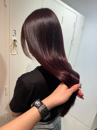 ロング カラー 店長　MANAMI ／ブリーチ／骨格ボブのヘアスタイル