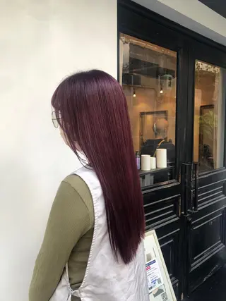 ロング カラー REAL 心斎橋所属・ブリーチ/ベージュ /ピンク🦋ナツミのヘアスタイル