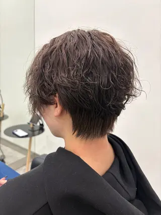ショート カラー パーマ 💝似合わせカット& カラーUruna💝のヘアスタイル