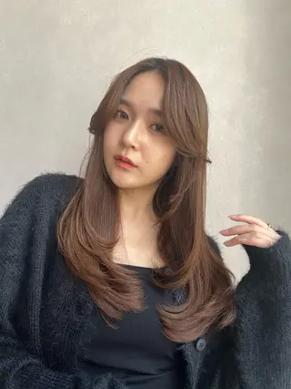 ロング レイヤーカット/ くびれヘア佐藤大空のヘアスタイル