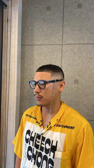 パーマ メンズ 居原 凜太郎のヘアスタイル