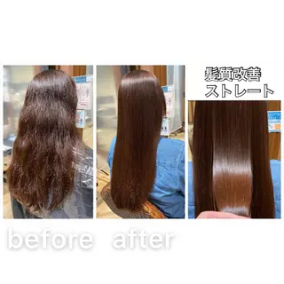 ロング パーマ KIZU 髪質改善 オカルト怪談のヘアスタイル