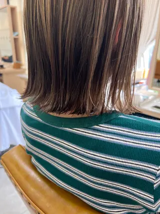 ミディアム カラー ワンカラーモデル 🧸／金川なづなのヘアスタイル