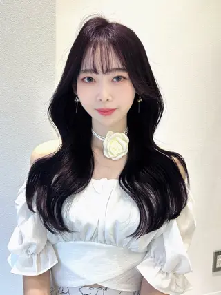 ロング カラー MAEUL NAGOYA所属・⛓韓国IDOLヘア 🥀🖤/あいりのヘアスタイル