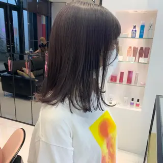 ミディアム カラー ハッシュカット/ハイ トーン/MANAMIのヘアスタイル