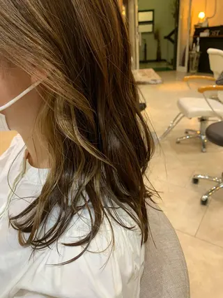セミロング カラー 💛ハイトーン💛 りむのヘアスタイル