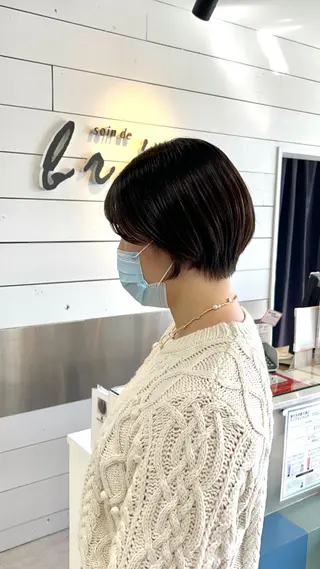 ショート カラー ヘアアレンジ インナー×縮毛矯正 ピンクカラー澤井里菜のヘアスタイル