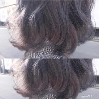 ミディアム カラー 北條 優輝のヘアスタイル