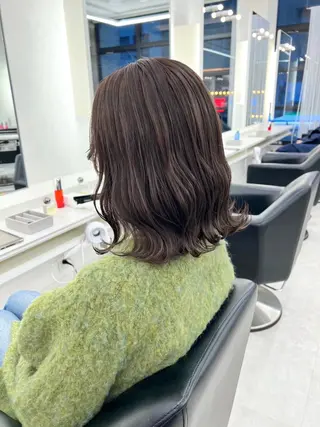 ミディアム ParveMix 佐々木梨紗🤍のヘアスタイル