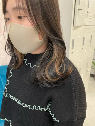 ミディアム カラー eclat suzumiのヘアスタイル
