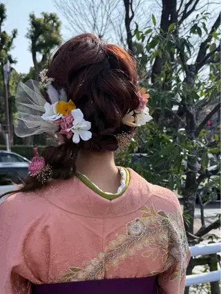 ロング ヘアアレンジ vivre libre所属・仲村 真里奈のヘアスタイル