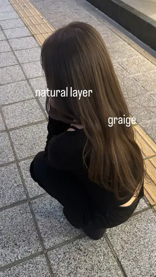 ロング カラー 🍓ハイトーンカラー 🎀nene🍓のヘアスタイル