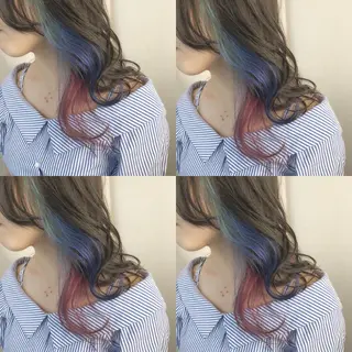 ロング カラー しゅうさん🍝 麻田秀太郎のヘアスタイル