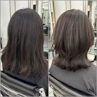 ミディアム 【レイヤーカット】 キサヌキミワのヘアスタイル