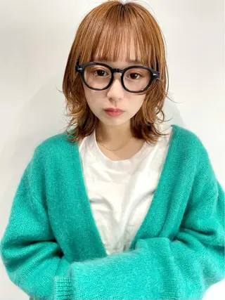 ミディアム カラー 〽️magico/ ウルフDaiki〽️のヘアスタイル