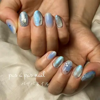 ミディアム ネイル Yakko pas á pasのネイルデザイン