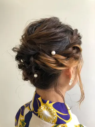 ヘアアレンジ 💫お呼ばれヘア💫 髪質改善✨トモエ市川のヘアスタイル