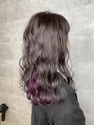 ミディアム カラー _WHITE 天王寺のヘアスタイル