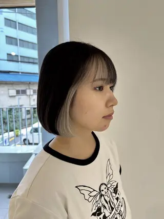 ショート カラー 鈴木弥月/透明感カラ ー/髪質改善のヘアスタイル