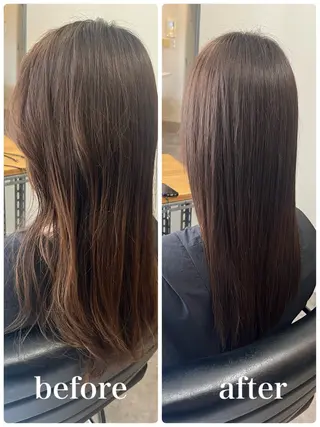 セミロング OFF YUYAのヘアスタイル