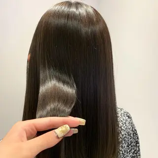 ミディアム 髪質改善/縮毛矯正 艶カラー/珠聡のヘアスタイル