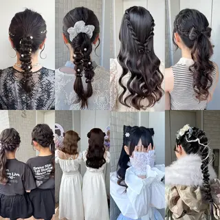 ヘアアレンジ 縮毛矯正/艶カラー/ ヘアメ/パーマひふみのヘアスタイル
