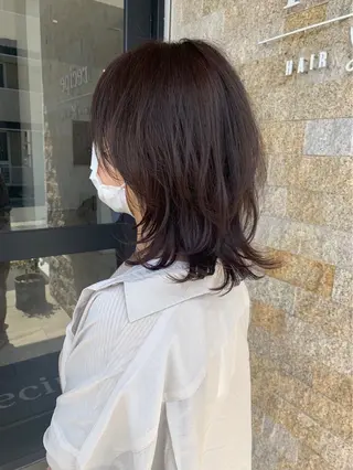 ミディアム 平山 千紗のヘアスタイル