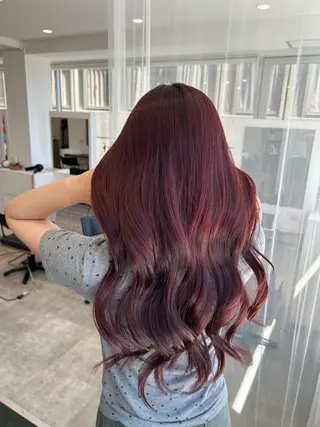 ロング カラー ブリーチ/ベージュ /レイヤー/ひよりのヘアスタイル