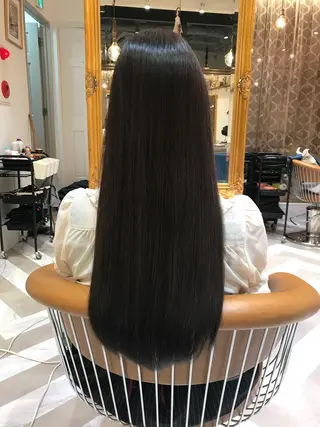 ロング カラー 髪質改善縮毛矯正 リピートNo.1米倉のヘアスタイル