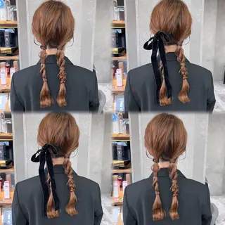 ロング レイヤーくびれヘア アレンジmanakaのヘアスタイル